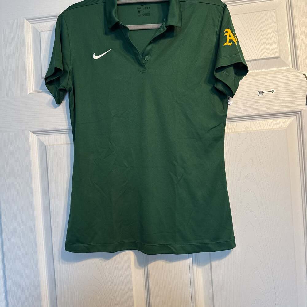 Nike Dri Fit Polo A’s Women Size medium